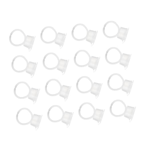 CRILSTYLEO 40pcs Maquillaje Pigmento Tinta Pegamento Taza Taza Taza De Uñas Arte Anillos Titular