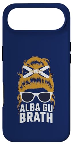 National SCOTLAND Girl Messy Bun Cheer �^�[�^�� �v���C�h �J���g���[ �X�}�z�P�[�X iPhone Air �p