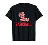 Mississippi Ole Miss Rebels Baseball Icon Logo T-Shirt