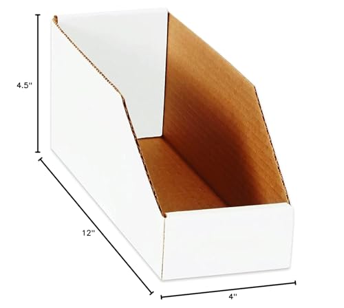 image for Aviditi Corrugated Cardboard Storage Bins Holder 4