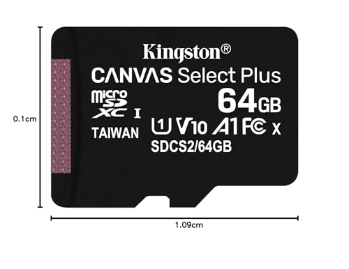 Kingston Canvas Select Plus Carte MIcro SD SDCS2/64GBSP Class 10
