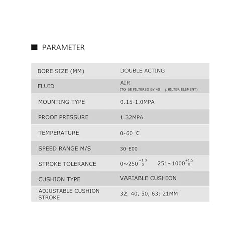 Vérins pneumatiques SC63 double effet alésage 63mm course 100mm - 6