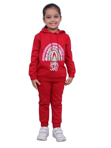 Image of The Mom Store Kids Sweatshirt With Joggers Set| Cotton With French Terry | Cute Prints | Warm | For Boys & Girls | Trendy Winter Sets For Kids | Hoodie And Sweatpant Set