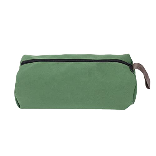 Bolsa de herramientas de lona de gran tamaño con alta capacidad y diseño de boca ancha - Organizador de almacenamiento multifunción portátil resistente para destornilladores y (Grande)