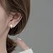 Reffeer Solid 925 Sterling Silver Flower Hoop Earrings Huggie for Women Teen Girls Daisy Hoop Earrings Cartilage Helix Earrings (B-Yellow)