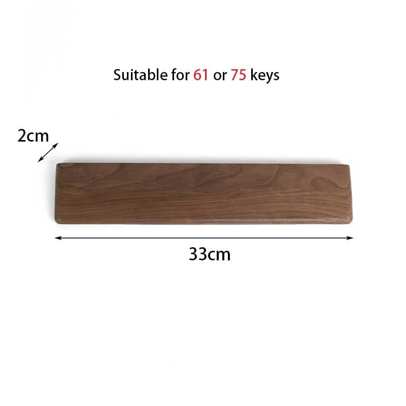 Handgelenkauflage für Tastatur, Handballenauflage aus Holz, bequeme Tastatur-Handgelenkauflage für Computer, Laptop, Zuhause und Büro (A, 33 cm)