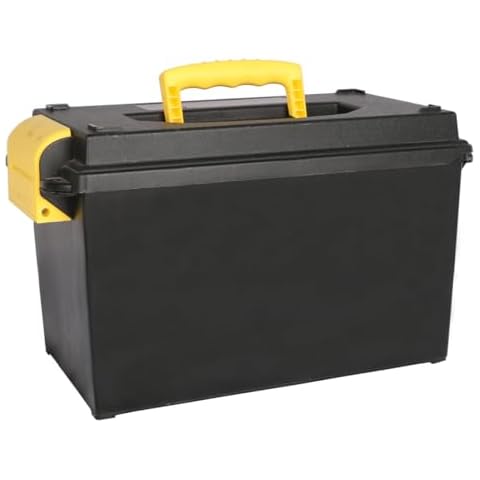 Prothens Field Ammo Box | Heavy Duty Storage Case | Waterproof Box for Hunting and Shooting | Ammunition Lockable Storage Box | Shotgun Ammo Can Tool Box | Pistol Ammo Storage Box | Rifle Ammo Box Cover