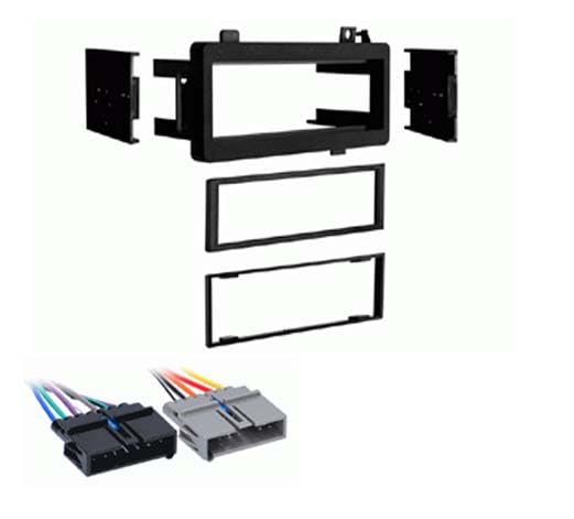 Single DIN Car Stereo Installation Kit Compatilbe with Ram Pickup Truck 2500 and 3500 for 1994, 1995, 1996, 1997, 1998, 1999, 2000, 2001 and 2002 -