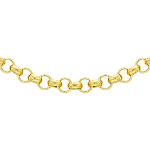 Genuine 9ct Yellow Gold 160 Round Belcher Chain 46cm/18' Cover
