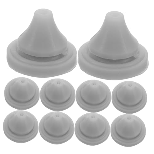 ULTECHNOVO 50 Piezas boquillas de silicona para cabezal de ducha Reemplazos de boquillas de cabezal de ducha boquilla de cabeza de silicona gel de sílice Light Grey