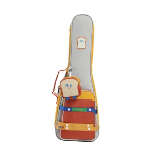 Milageto Ukulele show saco ukulele saco à prova dwaterproof água instrumento musical caso ukulele ombro duplo mochila ukulele caso para acampamento, 23 and 24 Inch