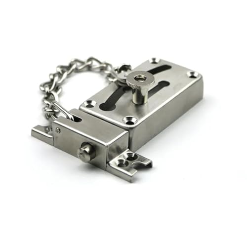 Cerradura de cadena de acero inoxidable con eslabones reforzados de 18 cm 4