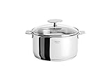 Cristel Casteline Saucepan, 2 quart, Silver