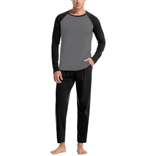 Pyjama chemise pantalon homme ensemble de couleur unie pour la maison