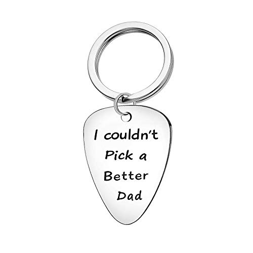 Médiator de guitare « I Couldn’t Pick A Better Dad », porte-clés pour la fête des pères, cadeau pour homme, porte-clés… - Les Beatles, Paul McCartney, John Lennon, RIngo Starr, George Harrison Médiator de guitare « I Couldn't Pick A Better Dad », porte-clés pour la fête des pères, cadeau pour homme, porte-clés…