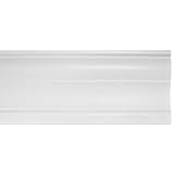 DESIGNER'S TOUCH CVFW72W Contemporary Valance, 2 In. Faux Wood, 72 In. L, White - 1028602