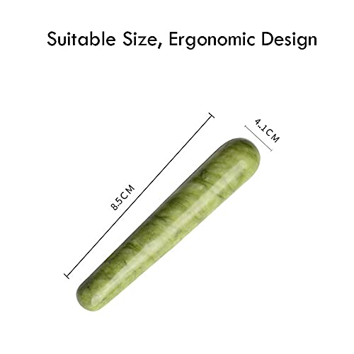 Jade Gua Sha Scraping Massage Acupressure Therapy Stick For Face, Eyes, Full Body Relaxation,Natural Healing Jade Stone Trigger Point Massage Tool Bar, Reduce Muscles Soreness And Pain Relief #TOP1