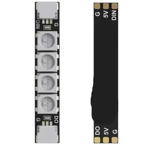 Tiras de luz LED 5V 2812 para drones FPV pack de 4 unidades de iluminación multicolor 2