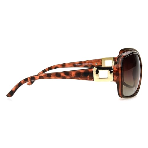 Foster Grant Polarized Sunglasses For Women, Brown Tortoise Shell Sunglasses3