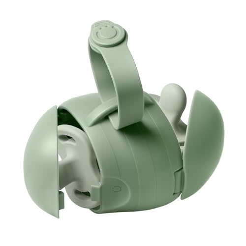 Image of Ubbi On-The-Go Dual Pacifier Holder, Baby Pacifier Case with Strap, Keeps Pacifiers Clean and Separated, Travel Diaper Bag Accessory for Newborns, Sage Green