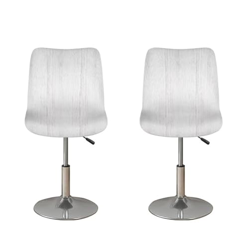 Image of Bar Chair Stool Cover 2 Pack Stretch Chair Slipcover for Counter Height Bar Stool Anti-Scratches Spills Chair Covers White Stripes Print