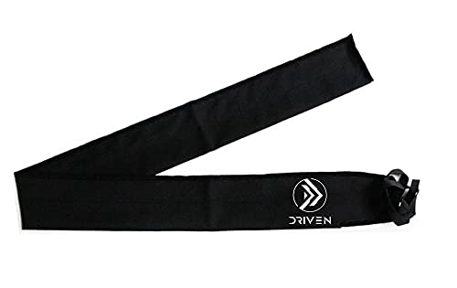 Driven | Black Wrist Wraps | Calisthenics Strength Olympic Lifting | Planche Muscleup Handstand | One Size Fits All | Nylon
