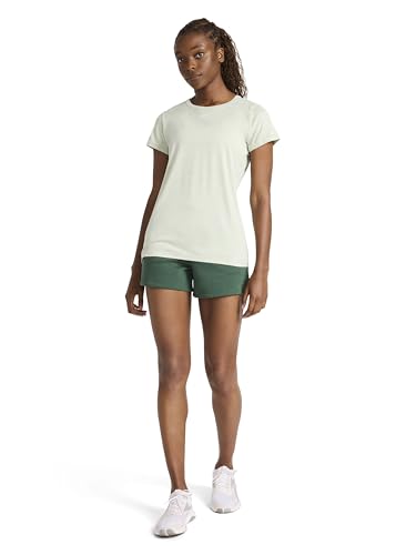 Reebok Women’s Off The Charts Performance Crewneck T-Shirt, Slim Fit, Lightweight Stretch Poly Jersey Fabric, Seafoam Heather, Large - image 3
