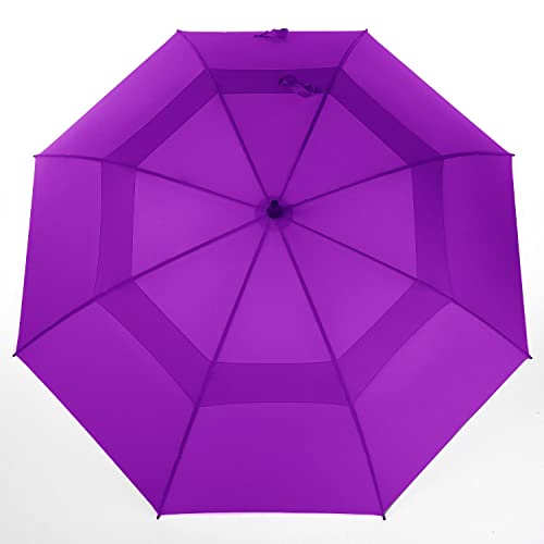 Image of MRTLLOA Automatic Open Golf Umbrella, 62 /68 Inch Extra-Large Oversized Double Canopy Vented Windproof Waterproof Stick Rain Golf Umbrellas for Men and Women