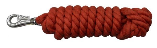 Showman 10' Braided Cotton Lead w/Bull Snap (Red)