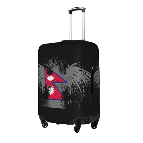 Travel Luggage Cover Nepal Nepalese Flag Fashion Washable Baggage Suitcase Protector Fit For Luggage X-Large2