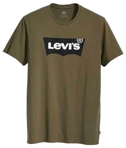 Levi's Housemark Graphic Tee, T Shirt para Hombre, Tech Olive Night, L