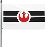 Bjianfangb Rebel Alliance 3x5 Ft Double Sided Flag, Red, White, and Blue, Polyester, Weather Resistant, UV Fade Resistant, Indoor/Outdoor Use