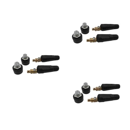 DIYEAH 12 Piezas Conector Rápido de Soldadura Enchufe Macho para Cableado Eléctrico Resistente Altas Temperaturas y Aceite Accesorios para Equipos de Soldadura