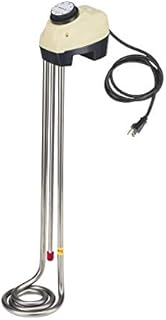 KD 1500W Immersion Bucket Water Heater, Auto Shutoff, Overheating Prevention, Auto Water Level Senor, Adjustable Thermostat, Easy-to-Use (White / 1500 WATT)