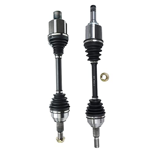 Image of Detroit Axle - Front CV Axles for Buick Enclave Chevy Traverse | GMC Acadia Limited Saturn Outlook, 2 CV Axle Shafts Set Replacement
