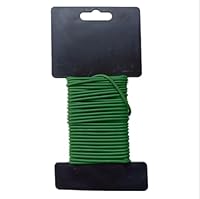 Fairytell Pflanzenbinddraht 2,8mm x 20m Grün - Gummibeschichteter Gartendraht für Pflanzenunterstützung, Outdoor