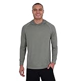 Spyder Hooded Long Sleeve Rashguard – UPF 30+ Quick-Dry Swim Shirt, Surf, Gym, Outdoor Sports Camisa de protección de Sarpullido, Kombu, XXL para Hombre