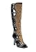 MissHeel Snakeskin Heels for Women Knee High Strappy Heeled Gladiator Sandals Stiletto Heel Sexy Snake Print High-Heel Sandals Size 13