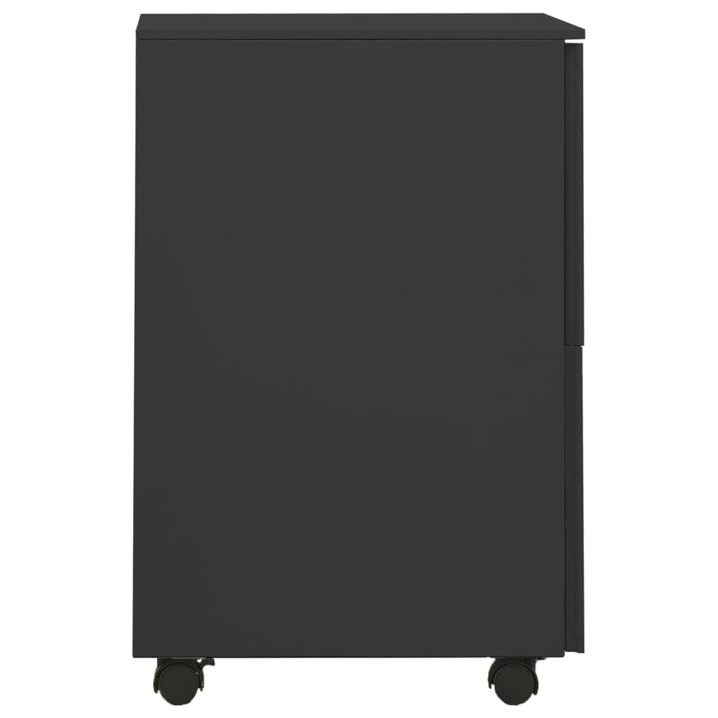 vidaXL Schedario Mobile Antracite 39x45x67 cm in Acciaio