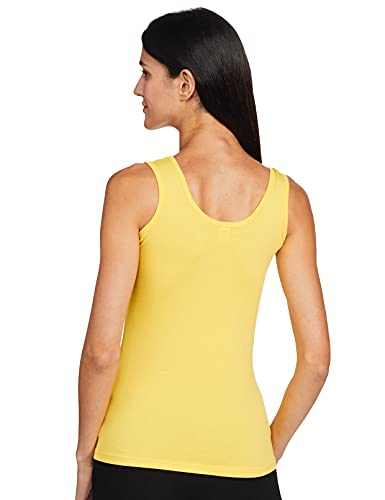 Image of Longies Women's Sleeveless Camisole (LWSLTPO2V001 Purple & Nimbu yellow17 S)