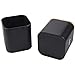 Juvale Coffee Tea Sugar Container Set - Black Iron Square, 3 Pack, 48 oz Each - Coffee Bean Storage & Sugar Storage - Countertop Kitchen Canisters with Tight Seal Lids