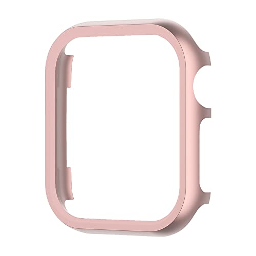 Coque iWatch antichoc en aluminium ajustement précis cadre pare-chocs rose
