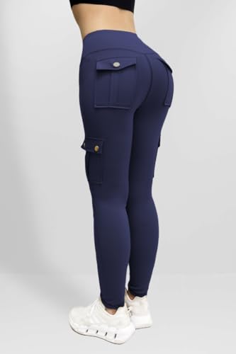 Butt Lifting Leggings for Women High Waist Cargo Pants Tummy Control Yoga Pant Workout Pants Casual Pant with Pocket2