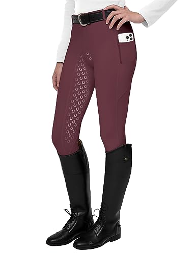 Fitst4 Sports Pantalones De Montar Para Mujer Pantalones De Montar Con Refuerzo Completo De Silicona, Bolsillo Para El Móvil Y Trabillas Para El Cinturón Fitst4 Sports Pantalones De Montar Para Mujer Pantalones De Montar Con Refuerzo Completo De Silicona, Bolsillo Para El Móvil Y Trabillas Para El Cinturón
