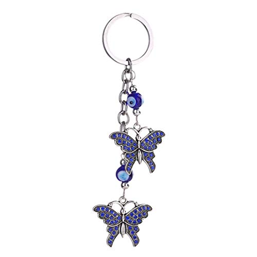 Aohua Functional Pendant Rhinestones Design Necessaries Turkey Butterflies Purse Key rings Cute Key chain Eiffel Bag Products Tower Eye Turtles(None butterfly)