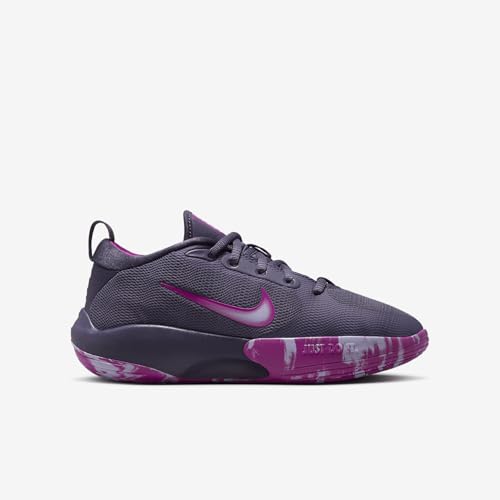 Nike IsoFly Big Kids' Basketball Shoes (FN4384-500, Dark Raisin/Hot Fuchsia/Hydrangeas) Size 13