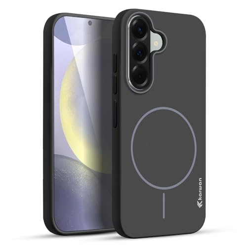 Image of KARWAN Magnetic Ultra Slim-Fit Back Case Cover for Samsung Galaxy A56 |Hard PC Case Cover| Ultra-Thin & Light Weight with [Ultra Premium Feel] Case for Samsung Galaxy A56(6.7 inch)(Black)
