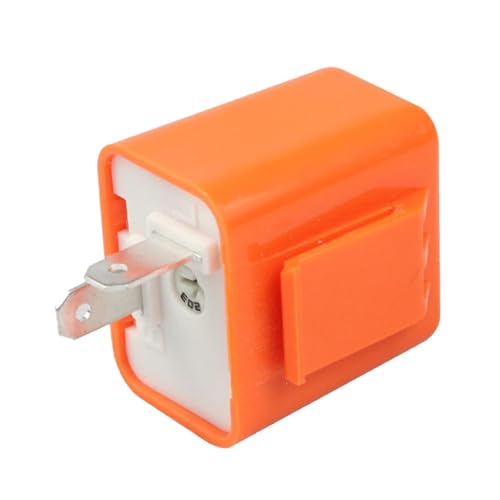 Relé intermitente LED de 12v Moto | Relé electrónico de 2 pines | Reemplazo directo, reparación fácil, relevo anti-hiperflasco para motocicleta LED, scooter, quad, indicadores de bicicleta eléctrica