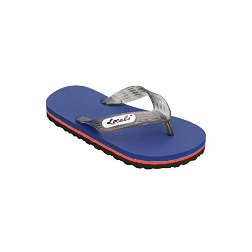 Kids Navy Fliip Flop Sandal, 9