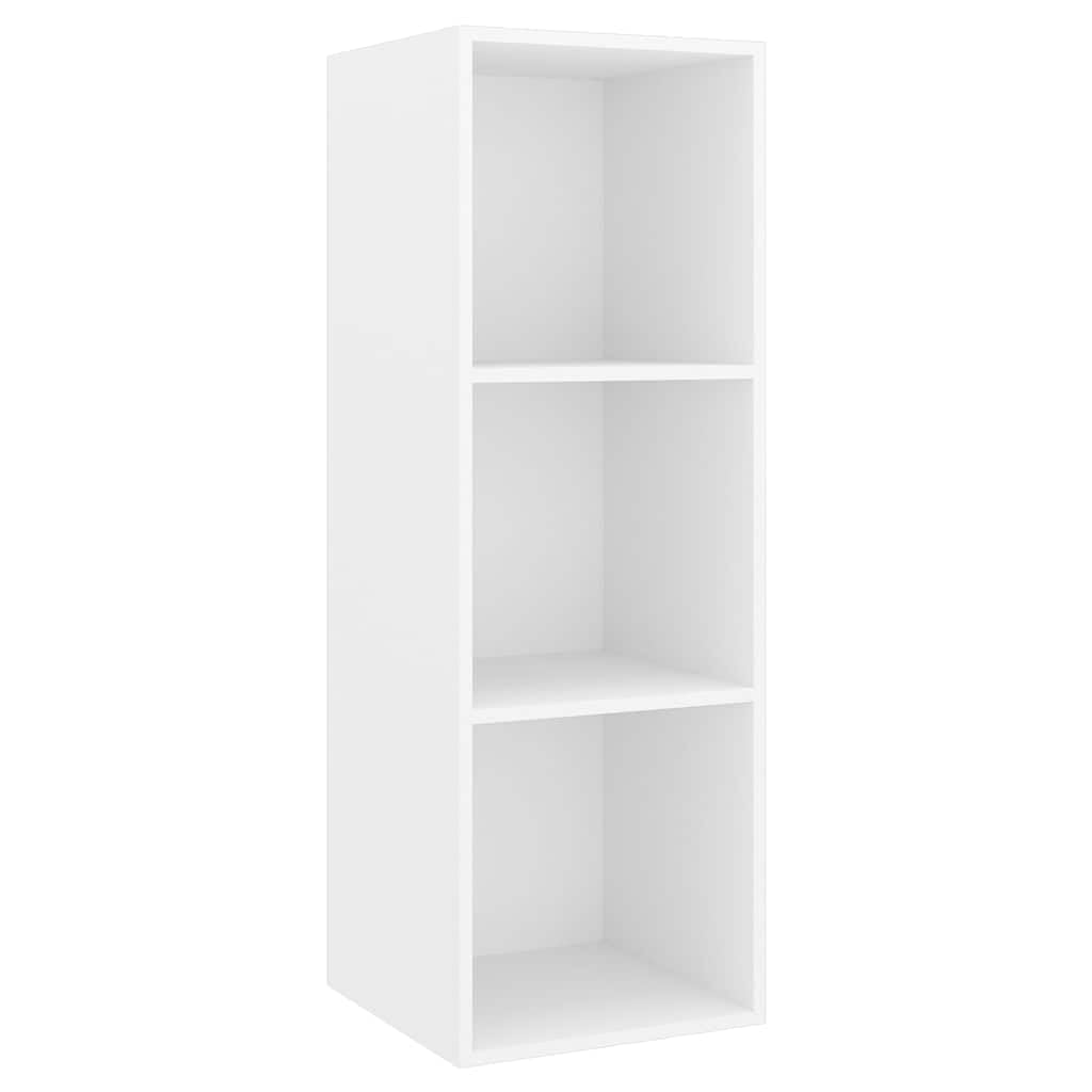 Set di 2 mobili TV sospesi in legno bianco